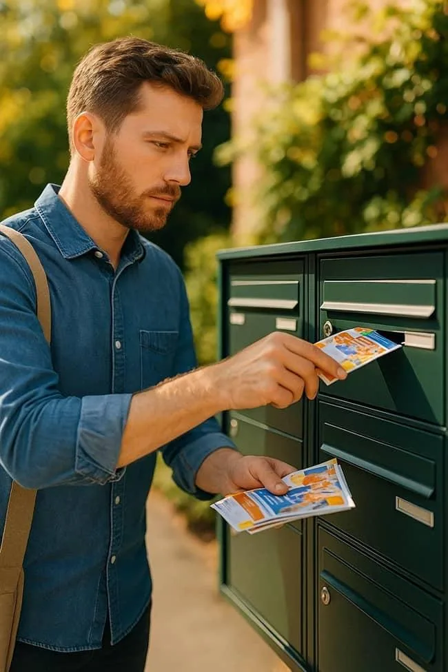 Distribution en boîtes-aux-lettres