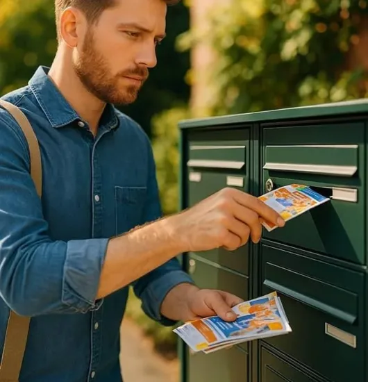 Distribution en boîtes-aux-lettres